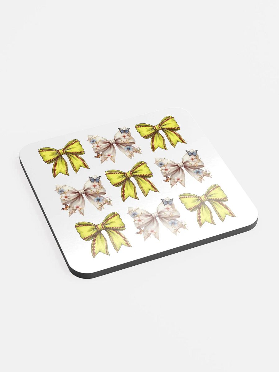 Spring Bows Softball Butterfly Dream Cork Coasters product image (3)