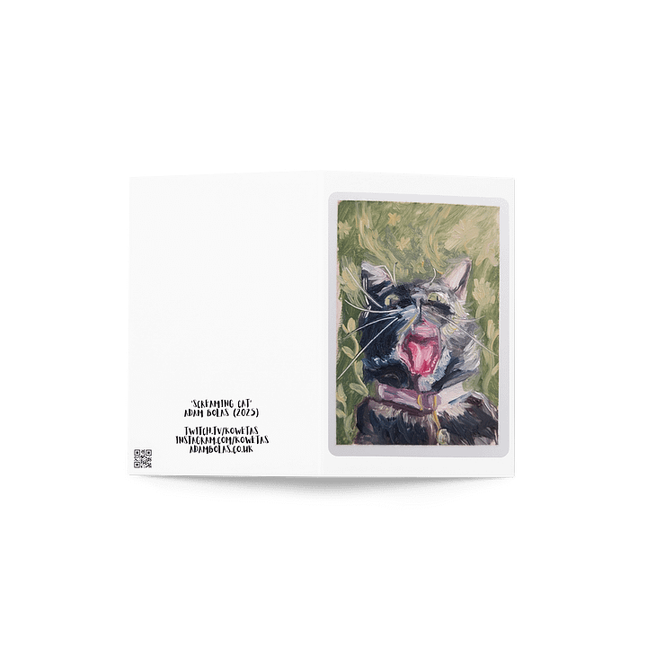 Screaming Cat Greeting Card product image (2)