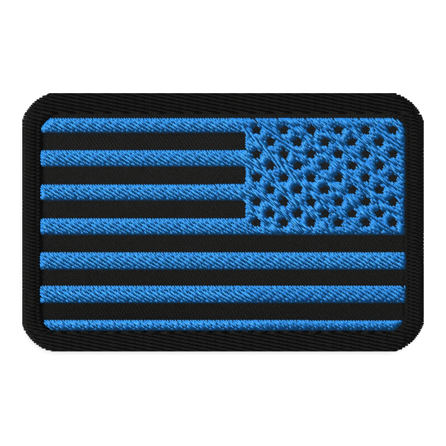 Reversed US Flag Patch (Tactical Blue) product image (1)