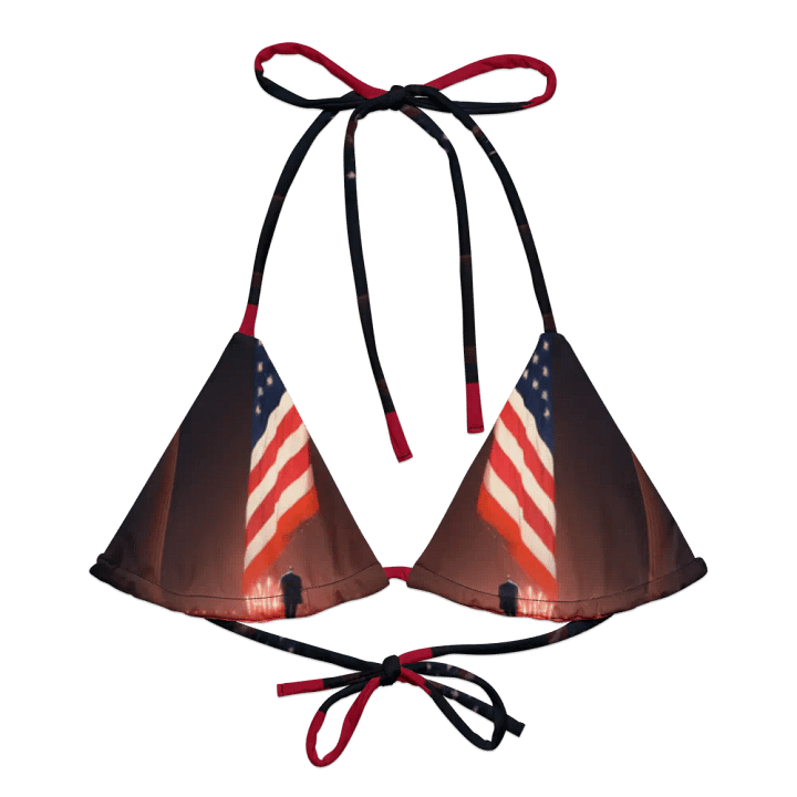 Patriotic Reverence All-Over Bikini Top product image (1)