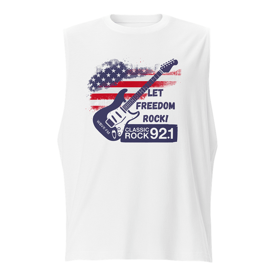 Let Freedom Rock Guitar Muscle Tank Top product image (1)