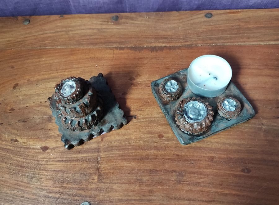 Suporte tealight e pisa-papeis Pneus, conjunto 2 peças product image (5)