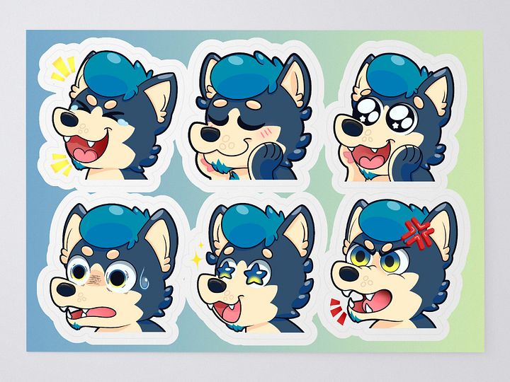 GalexShiba Emote Sticker Pack 3 product image (1)