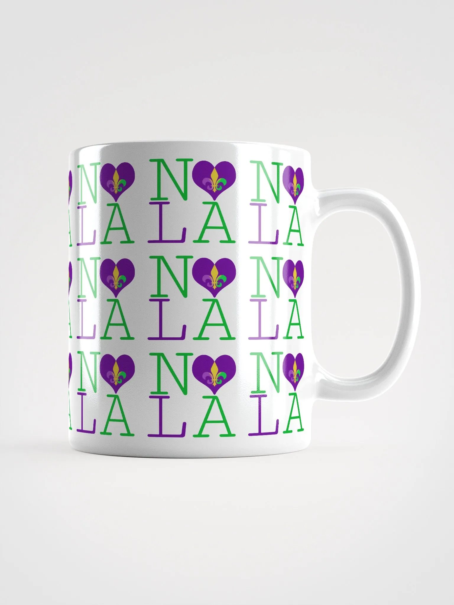 I LOVE NOLA **LEGACY MUG** (MARDI GRAS FULL INFINITY) product image (1)