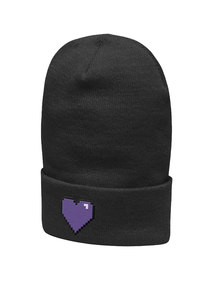 HollyRex Pixel Heart Cuffed Beanie product image (17)