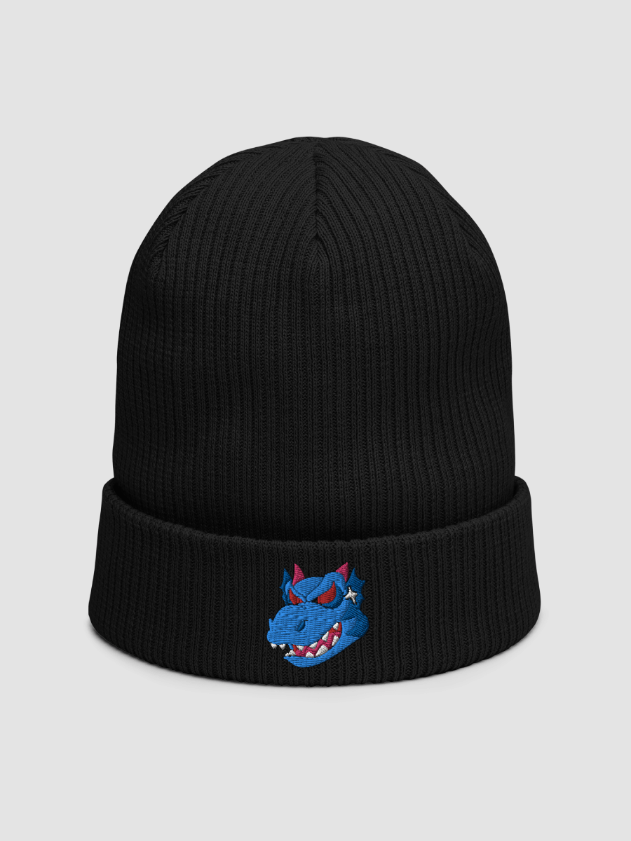 Angry Blue Dragon Beechfield Ribbed Beanie product image (1)