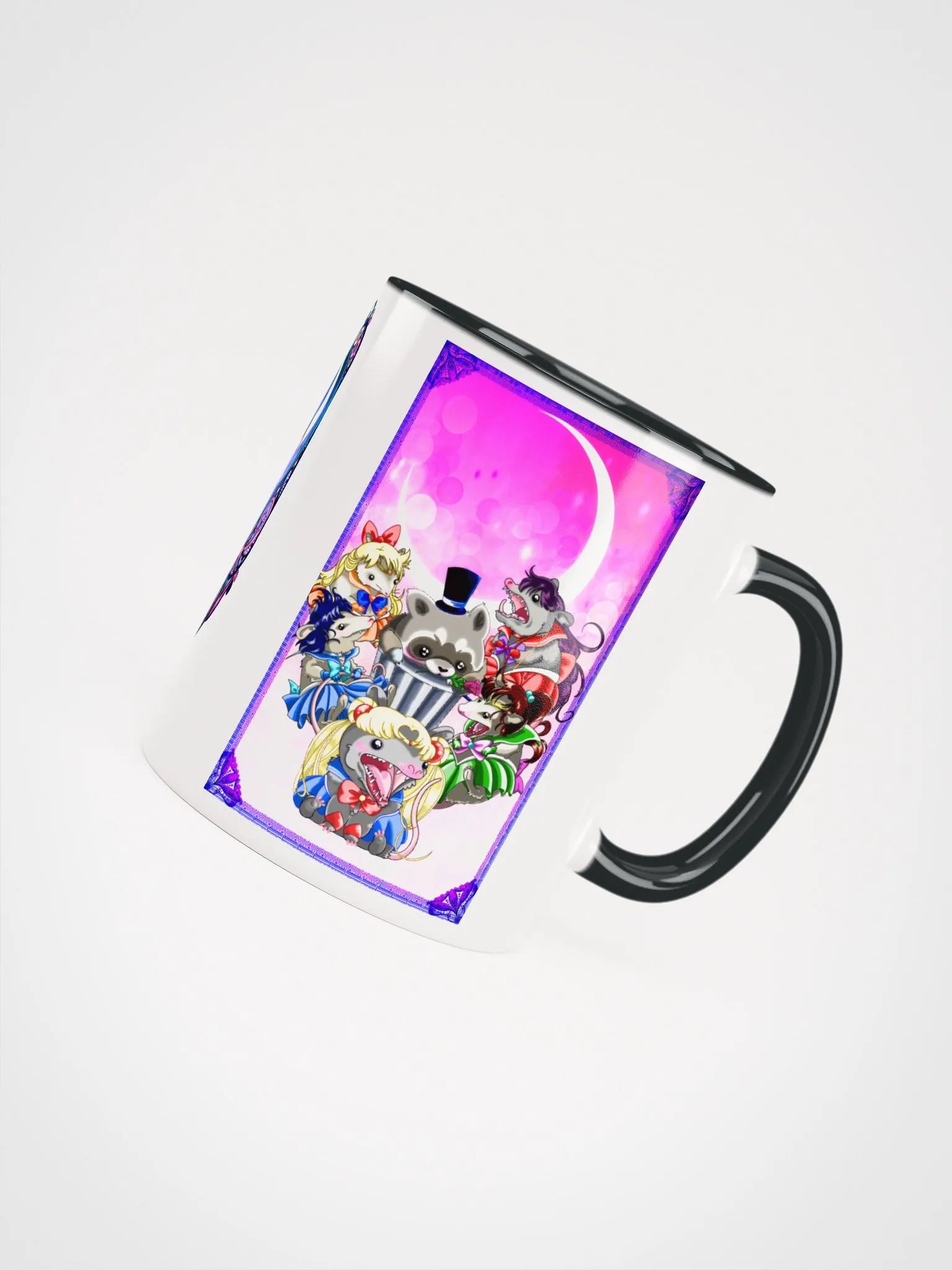 Possum Moon: Ceramic Mug with Color Inside product image (4)