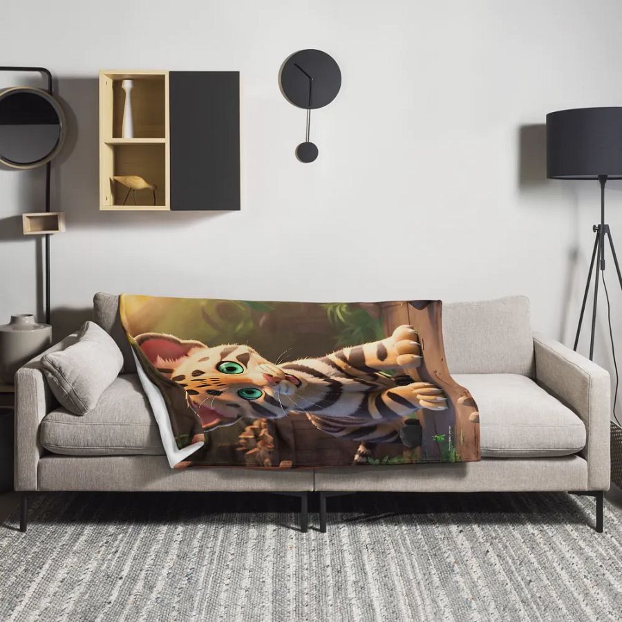 Endangered Species - Mexico - Ocelot Throw Blanket product image (1)