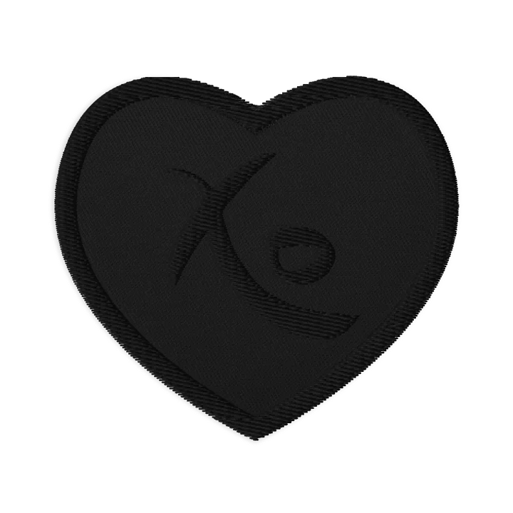 Xo Embroidered patch black product image (1)