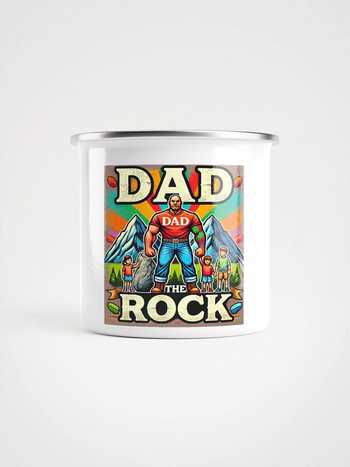 Dad The Rock Enamel Mug product image (2)