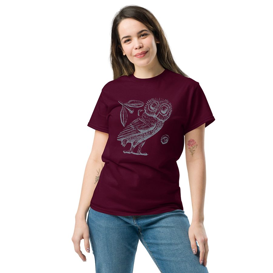 Athenian Owl Greek Tetradrachm Authentic Art circa 3rd Century BC, T-Shirt product image (9)