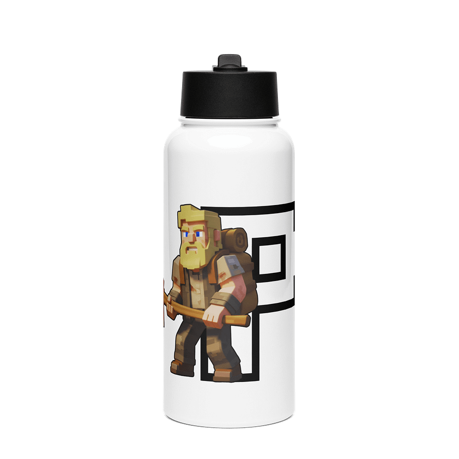 Patient PixelZ P Logo Stainless Steel Bottle (White) product image (1)
