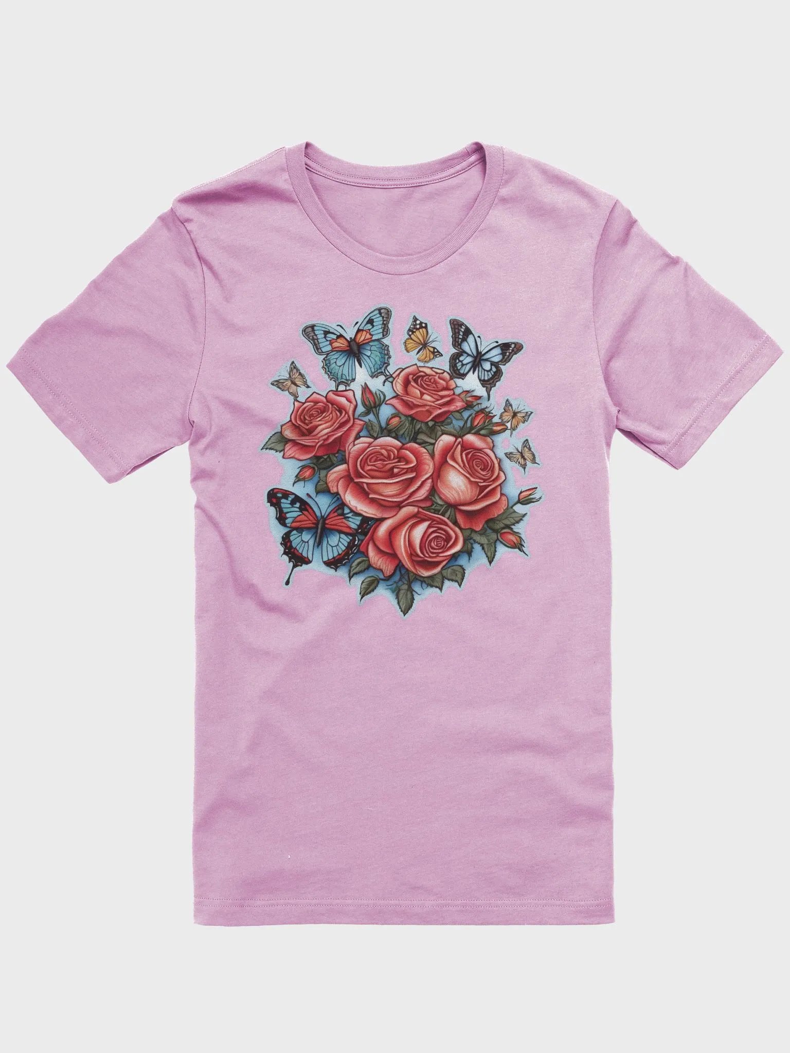 Beautiful Butterflies and redl Roses Supersoft T-Shirt product image (29)