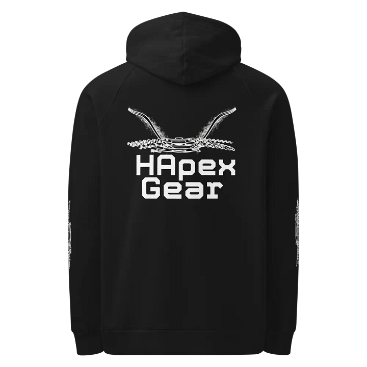 Unisex Hoodie - White HApex Gear Black Logo product image (1)