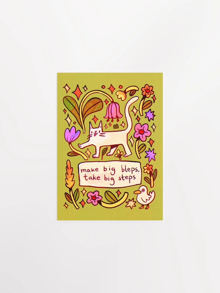 Make Big Bleps, Take Big Steps Print product image (3)