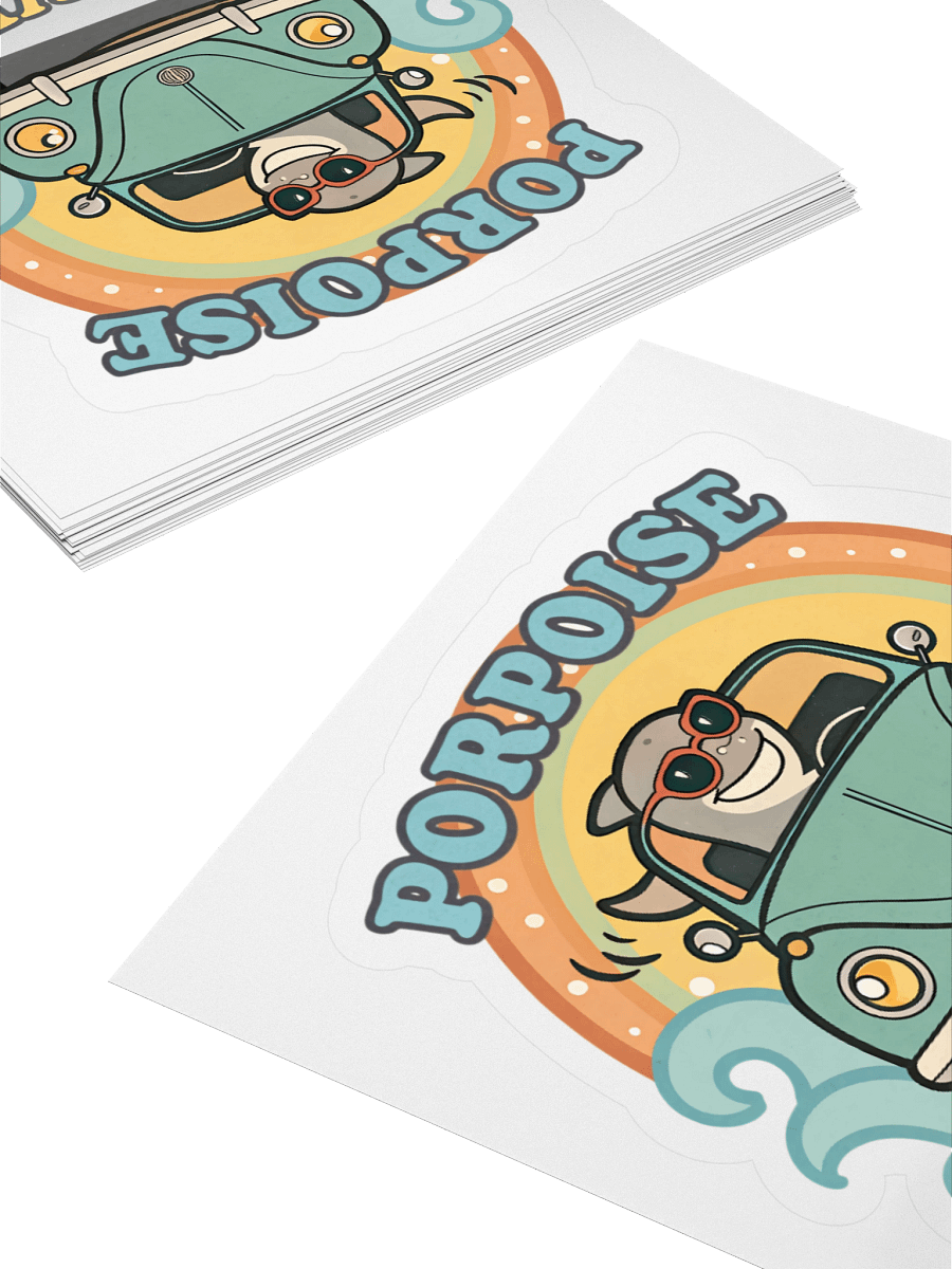 Porpoise Driven Vintage Car Sticker product image (12)