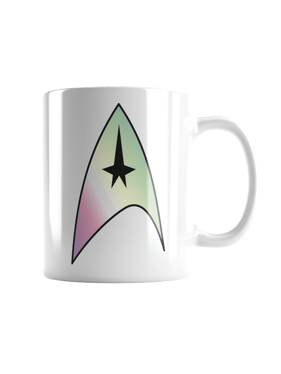 Genderfae Pride Gradient Starfleet Mug product image (1)