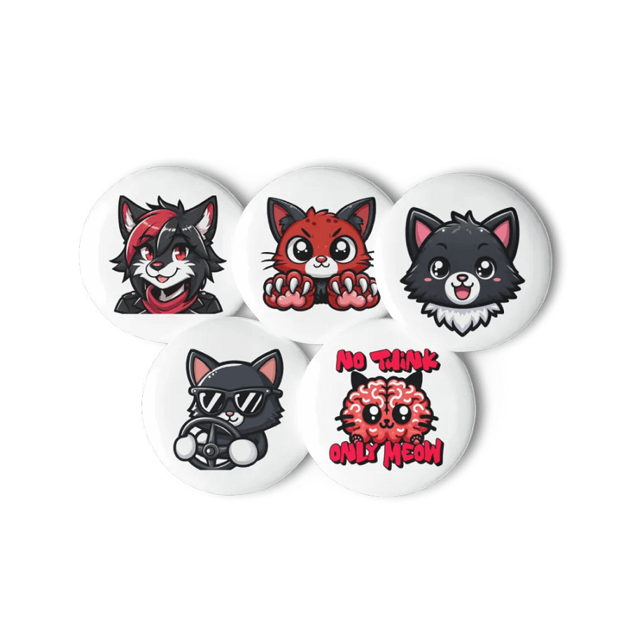 Kitty Kat badge set product image (11)