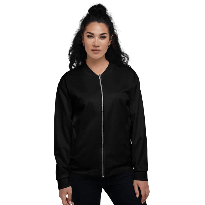 Pure Black Bomber Jacket product image (2)