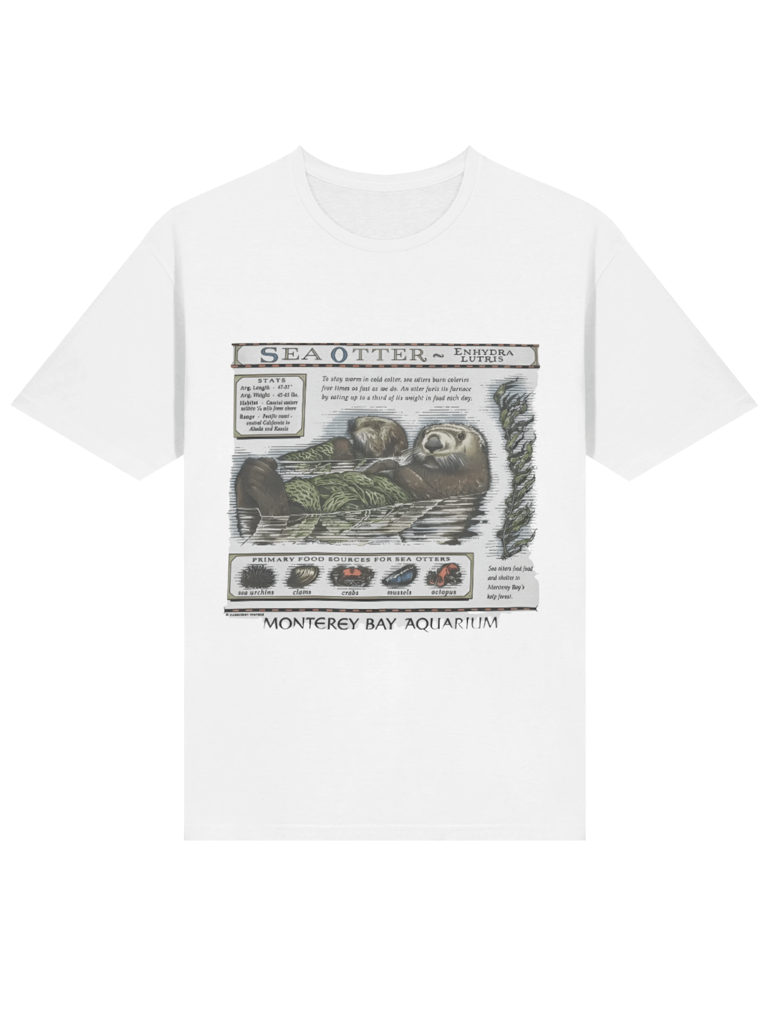 Sea Otter Monterey Bay Aquarium T-shirt product image (2)