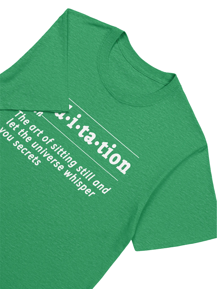 Meditation Definition Unisex Tee wht product image (2)