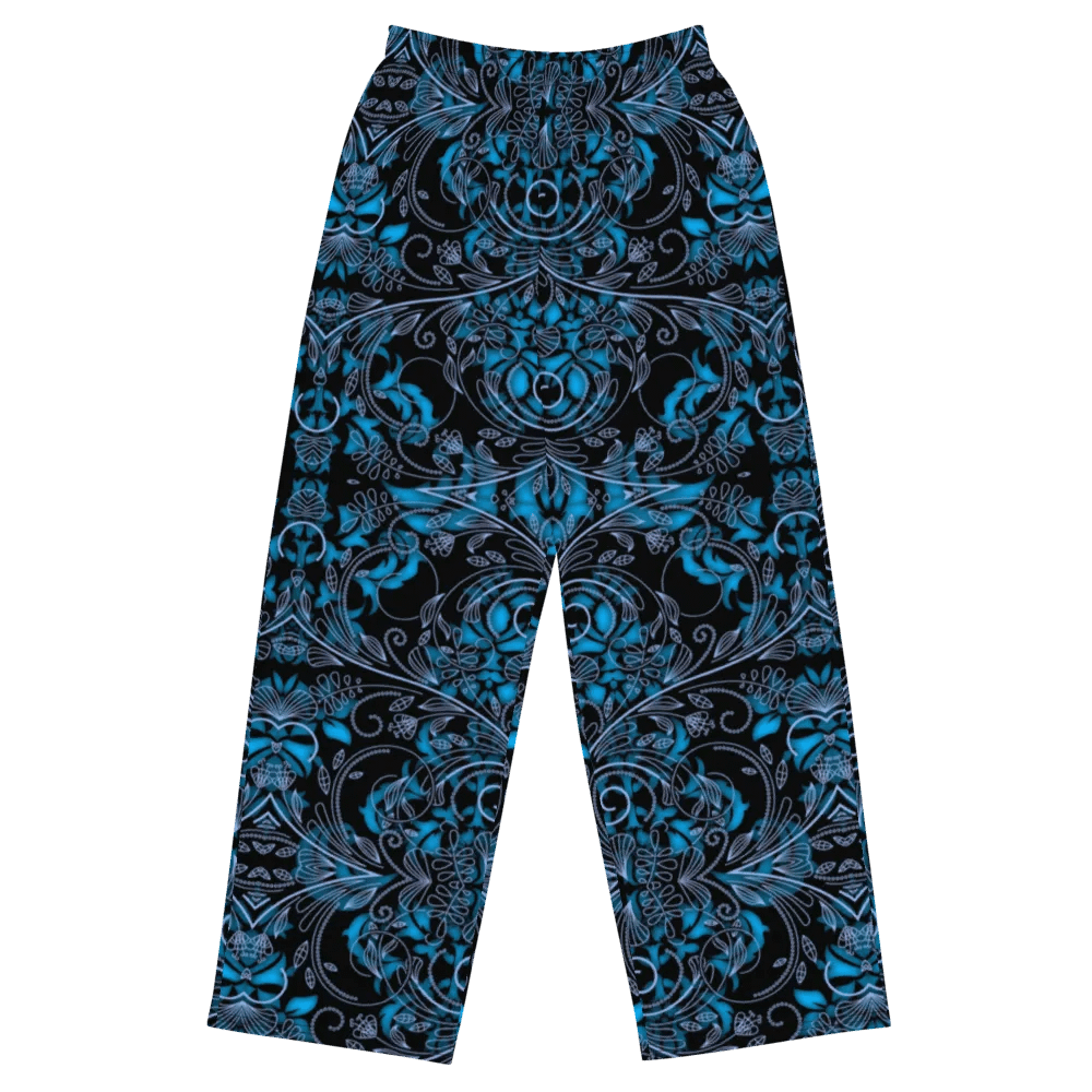 Blue Vines and Lace Wideleg Pants product image (2)