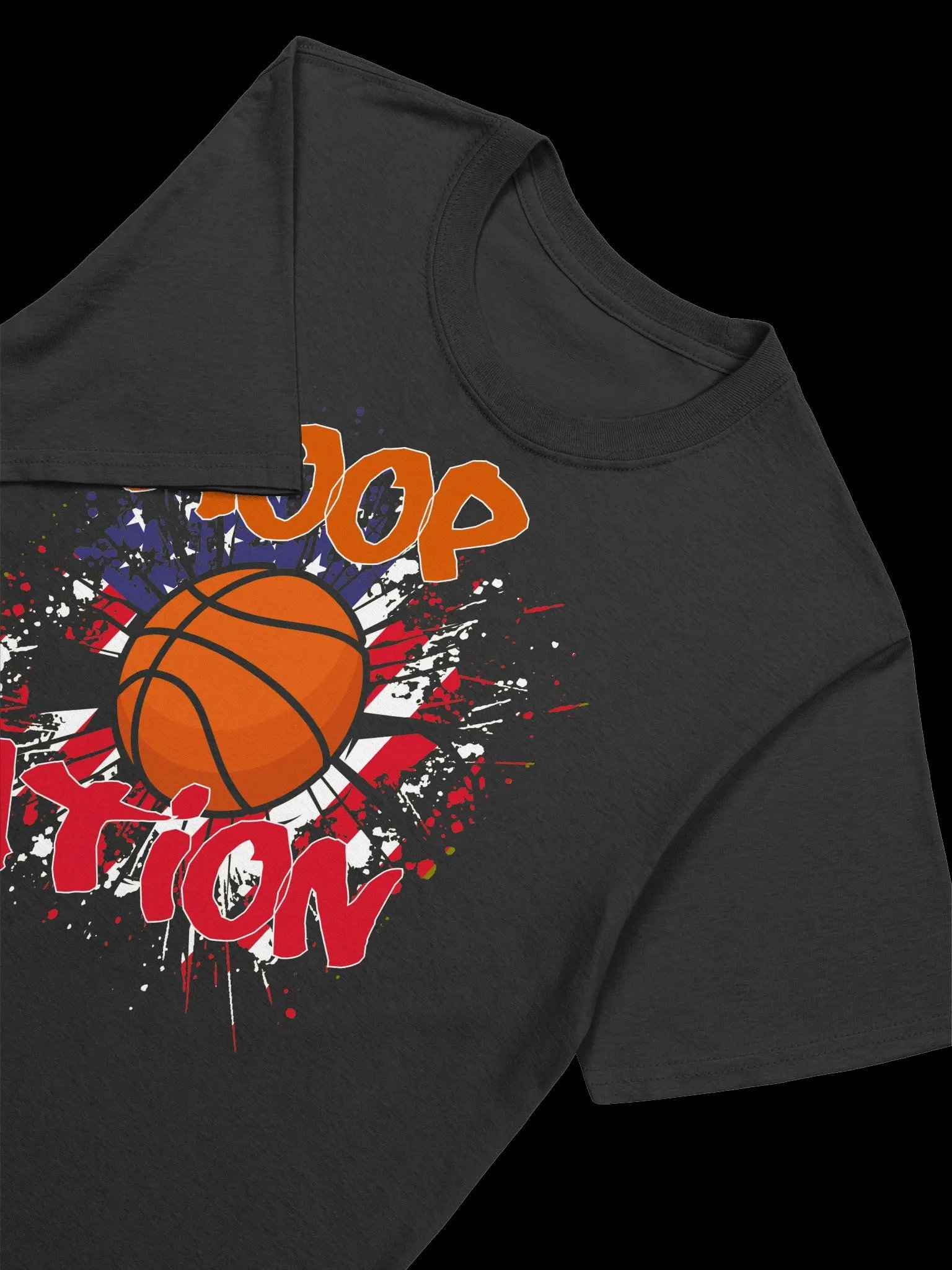 Hoop Nation-Basketball and American Pride T-Shirt product image (19)