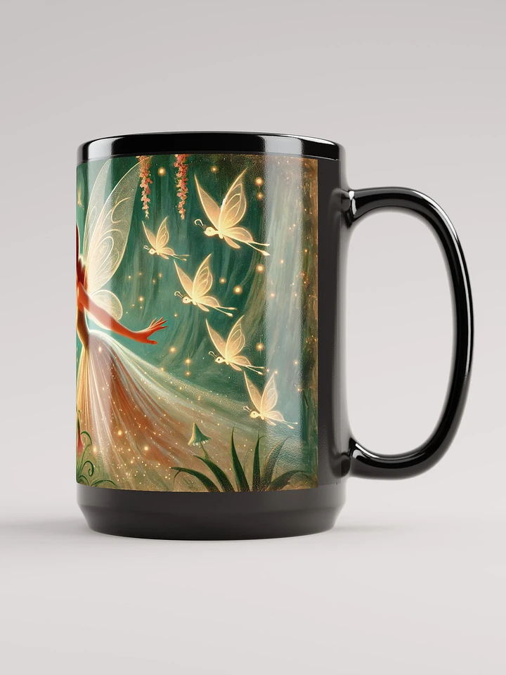 Flower Fairy - Black Glossy Mug 15 oz product image (2)