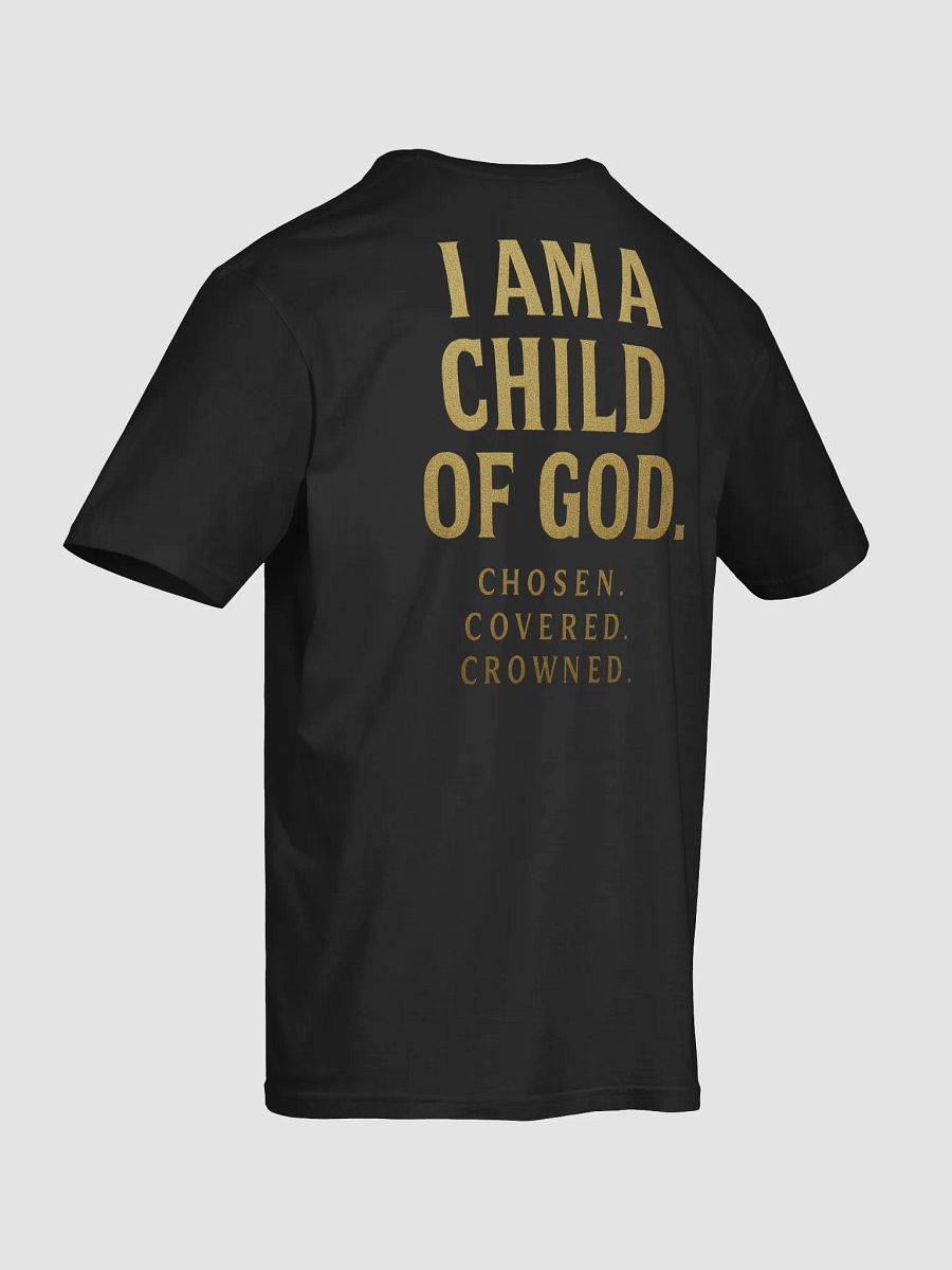 Radiant Cross | “I Am a Child of God” Premium Statement Tee (Front + Back Print) product image (8)
