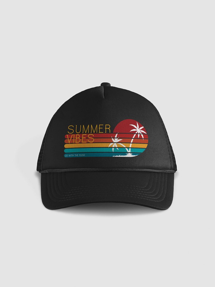 Summer Vibes Tropical Foam Trucker Hat product image (2)