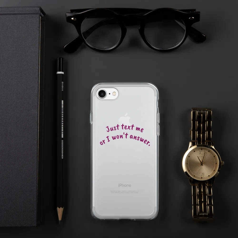 Handwritten Vibe Clear iPhone Case product image (329)