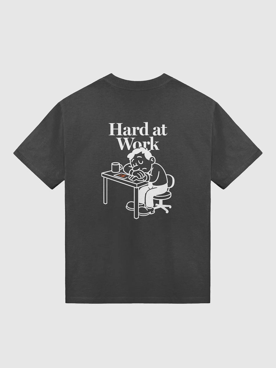 Hard at Work Oversized T-Shirt (Black) product image (2)