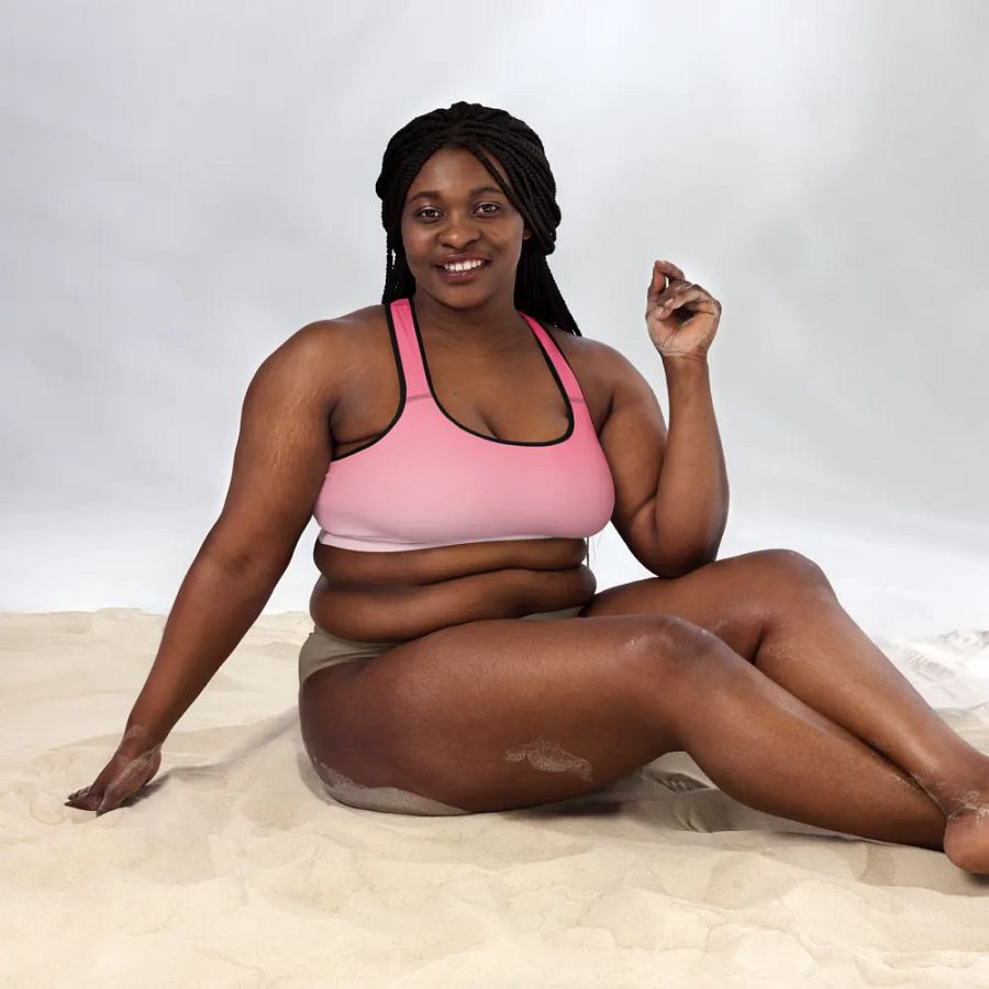 Pink Gradient Delight Sports Bra product image (8)