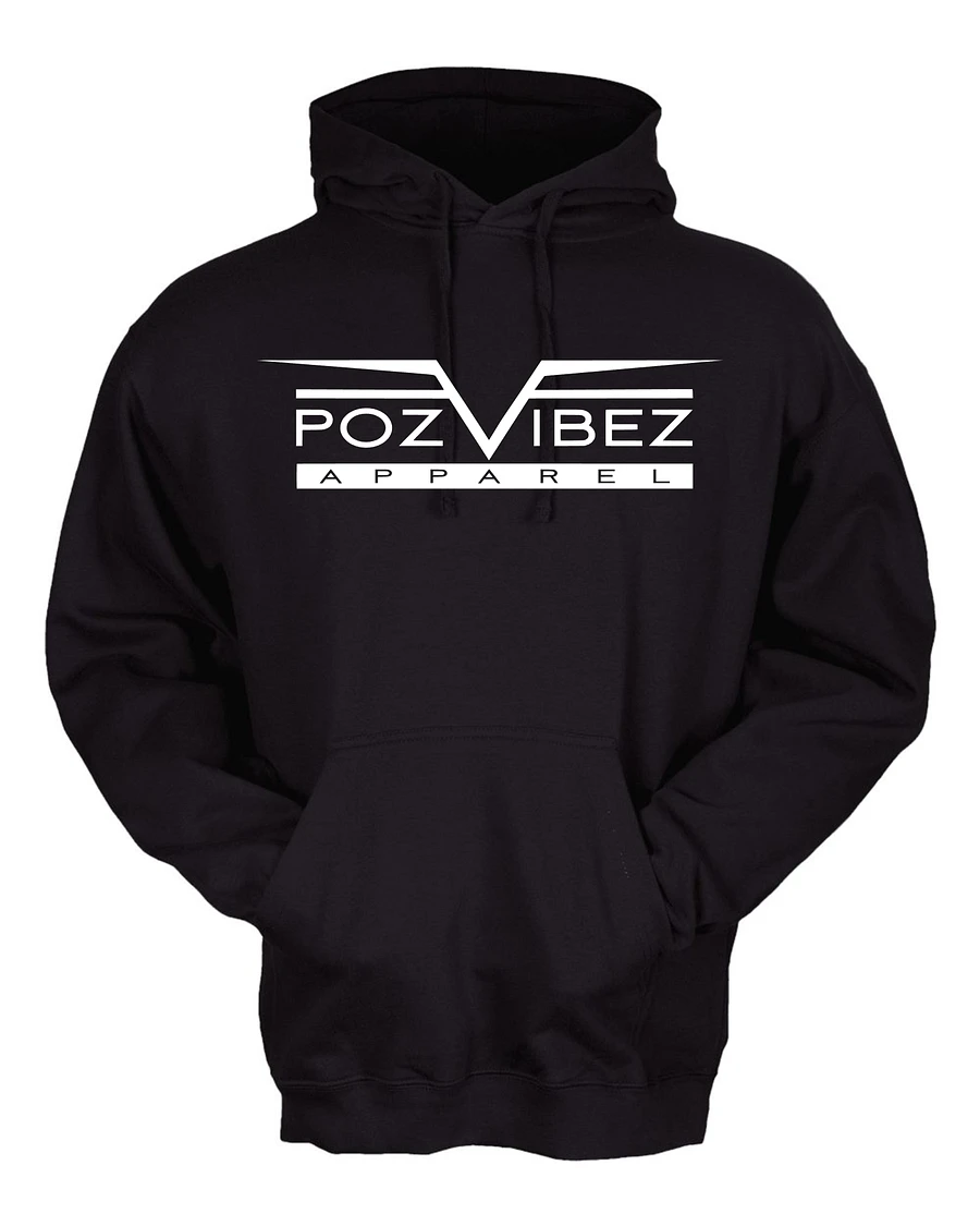 Black PozVibez Hoodie (Unisex) product image (1)