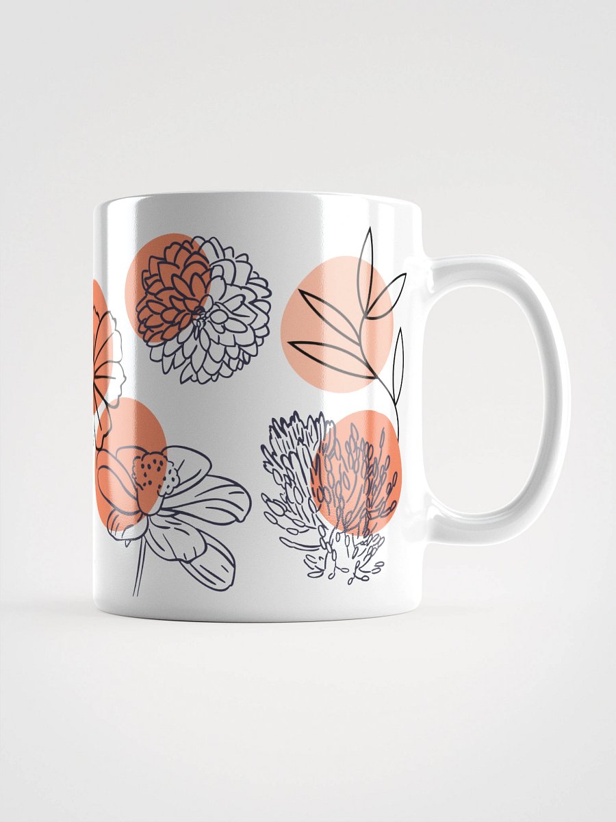 Mug Blanc - Fleurs de Bali - Cadeau Floral Stylisé product image (1)