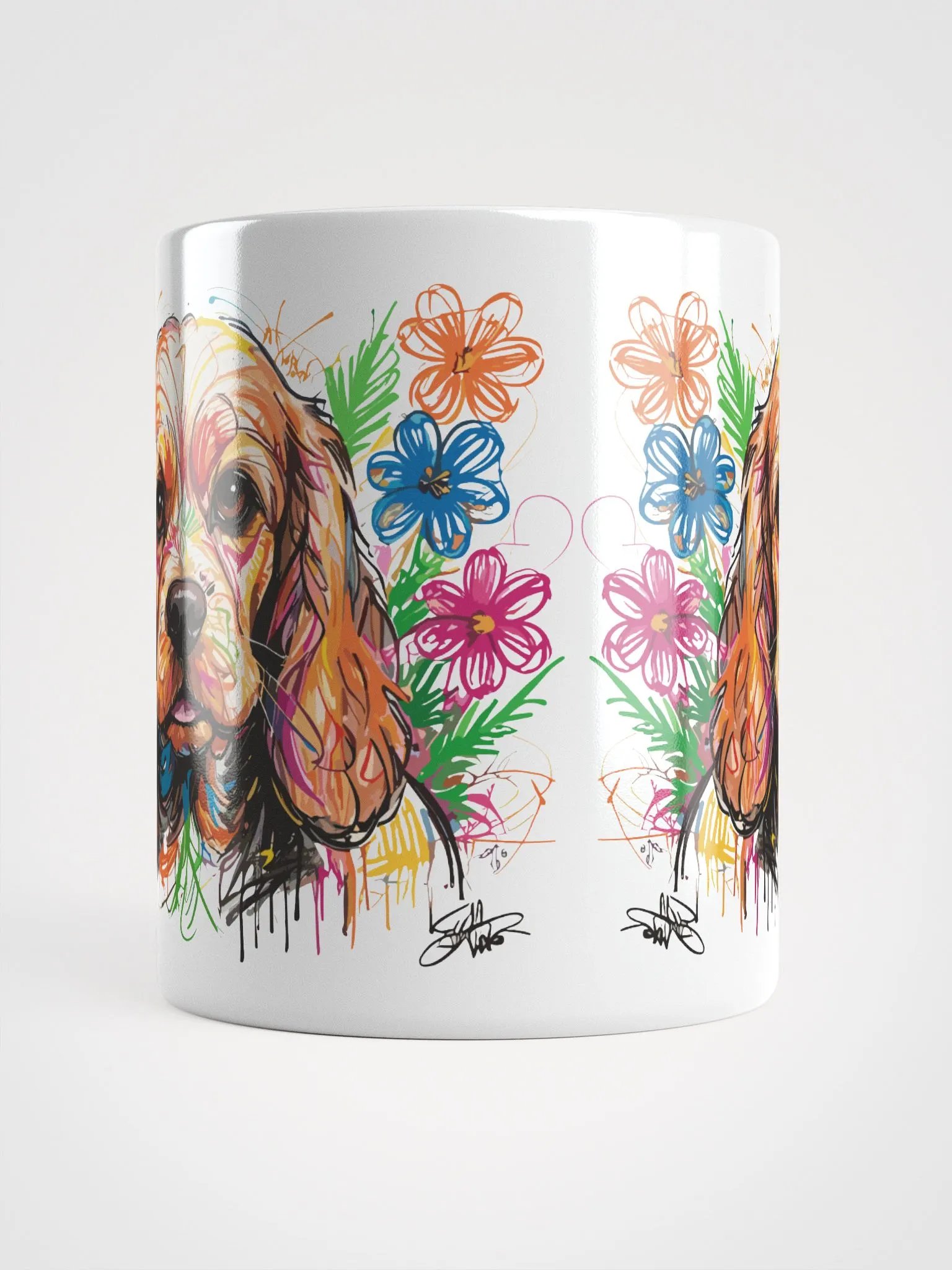 Scribbles Cocker Spaniel 3 , Mug product image (10)