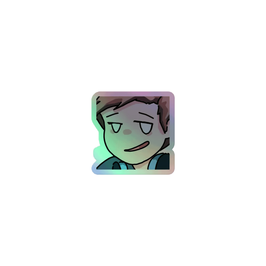 Chaabbz Smirk Holographic Emote Sticker product image (1)