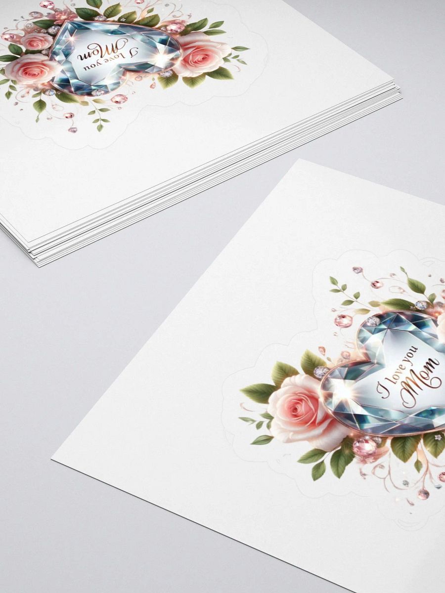 Mom's Love Diamond Kiss Cut Stickers product image (4)