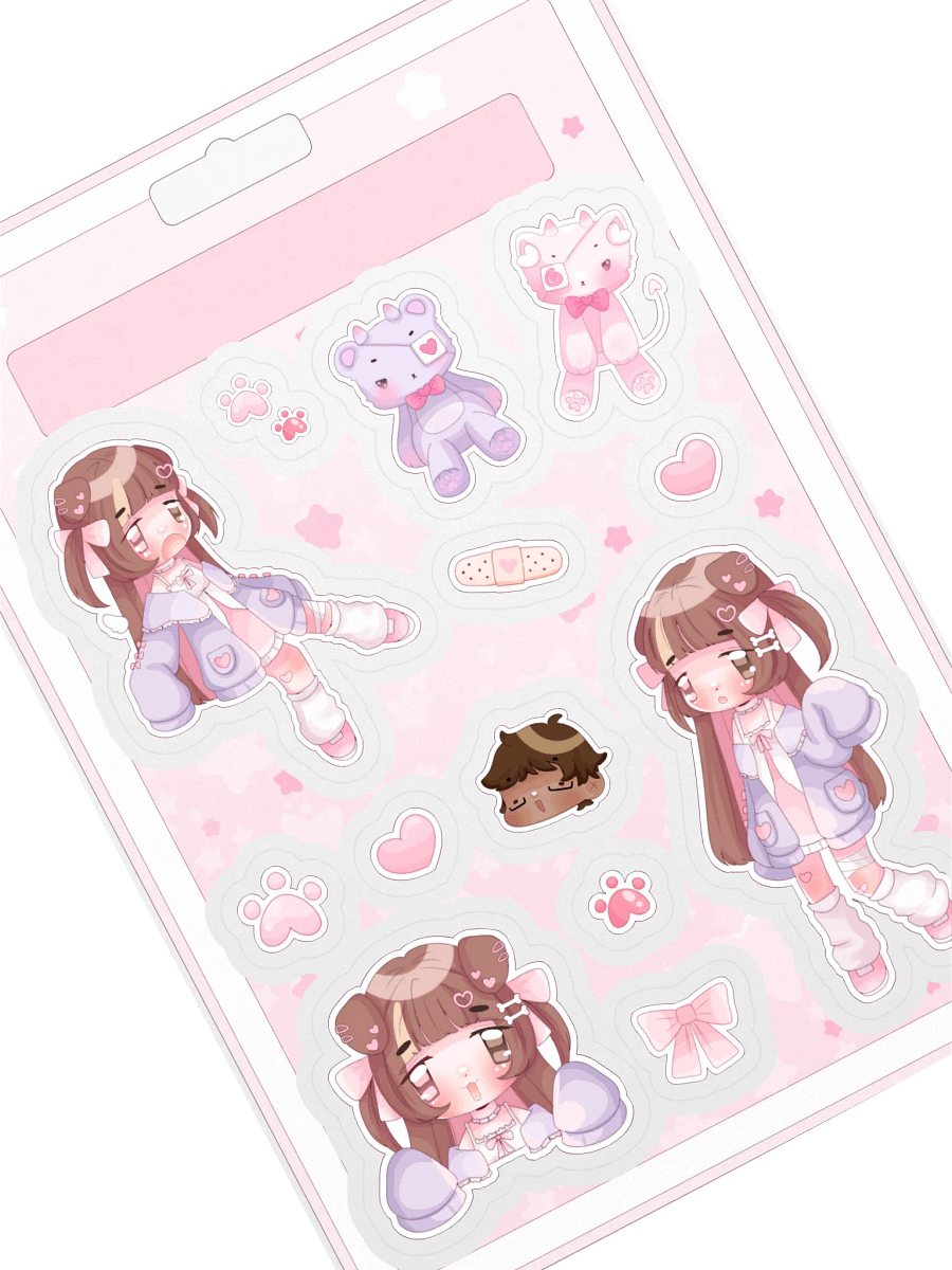 ♡ cutie sticker sheet 2 ♡ product image (1)