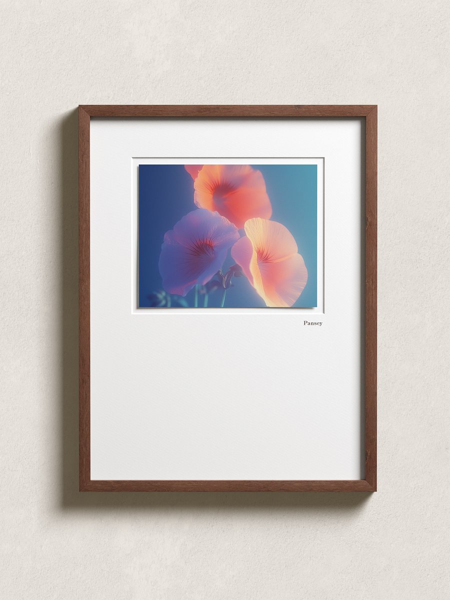 Dreamy Pastel Pansy Flower Print product image (2)