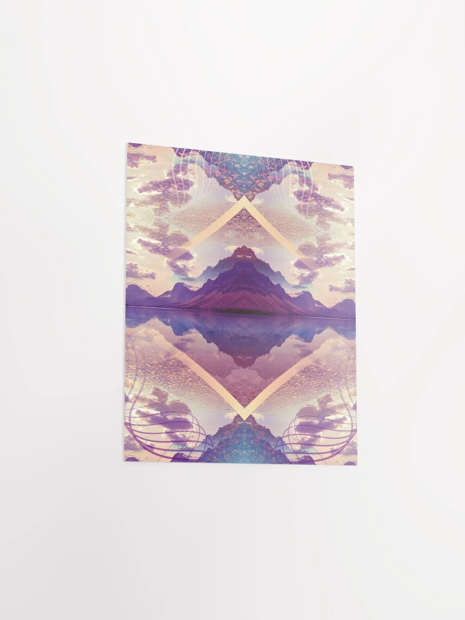 Geometric Art Print - Reflections (Cool) product image (3)