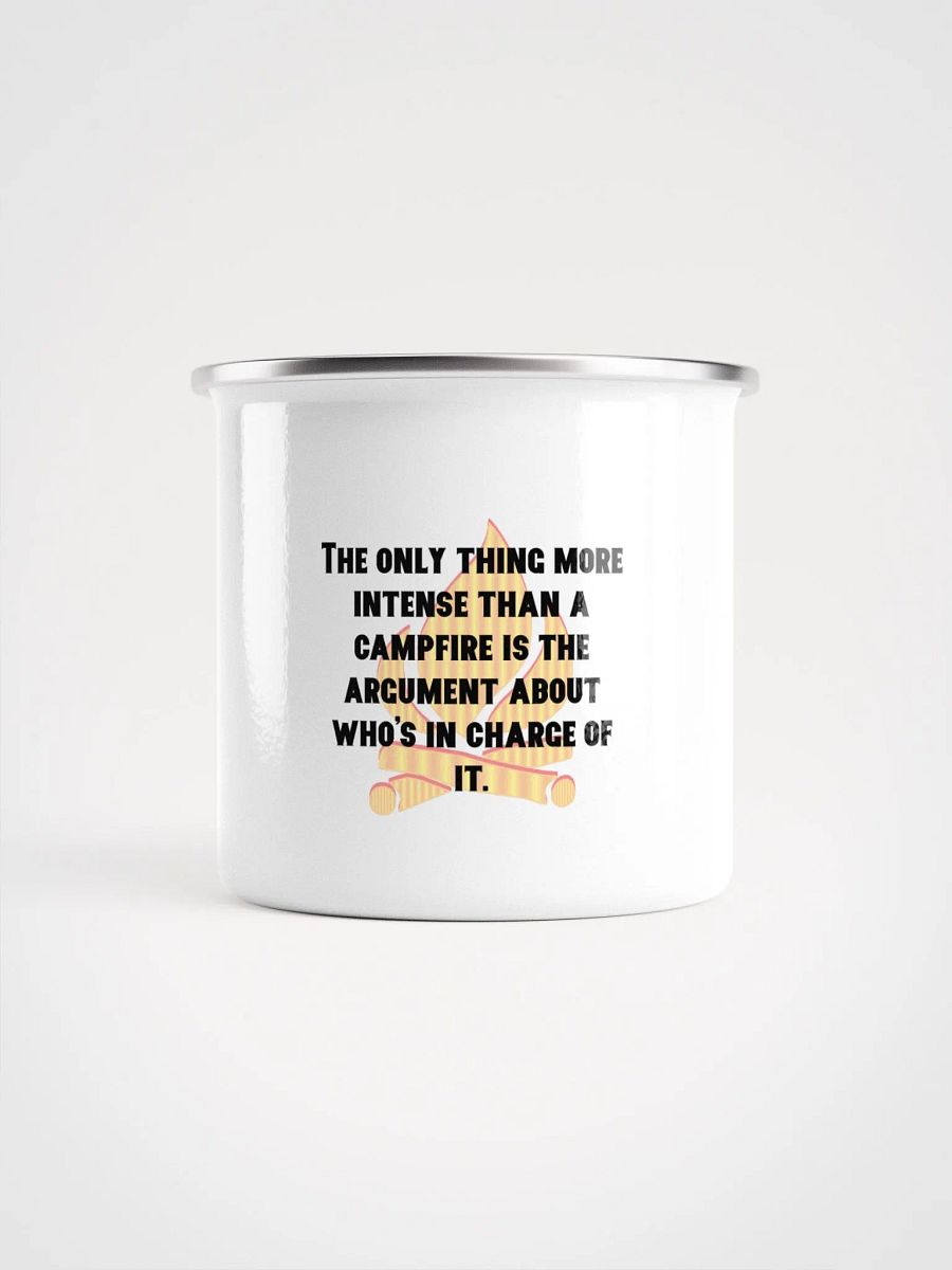 Flaming Campfire Enamel Mug product image (2)