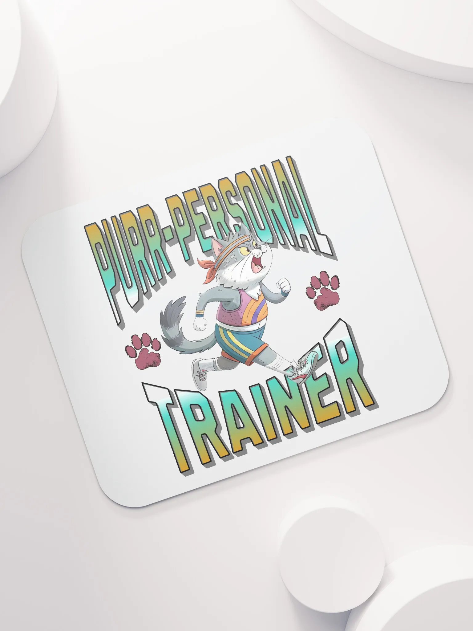 Purr Personal Trainer Cat Mouse Pad product image (5)