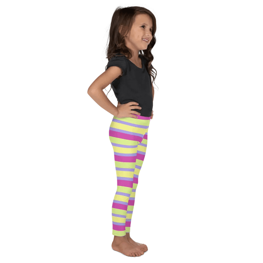Colorful Spring Leggings for Girls with Stripes product image (3)