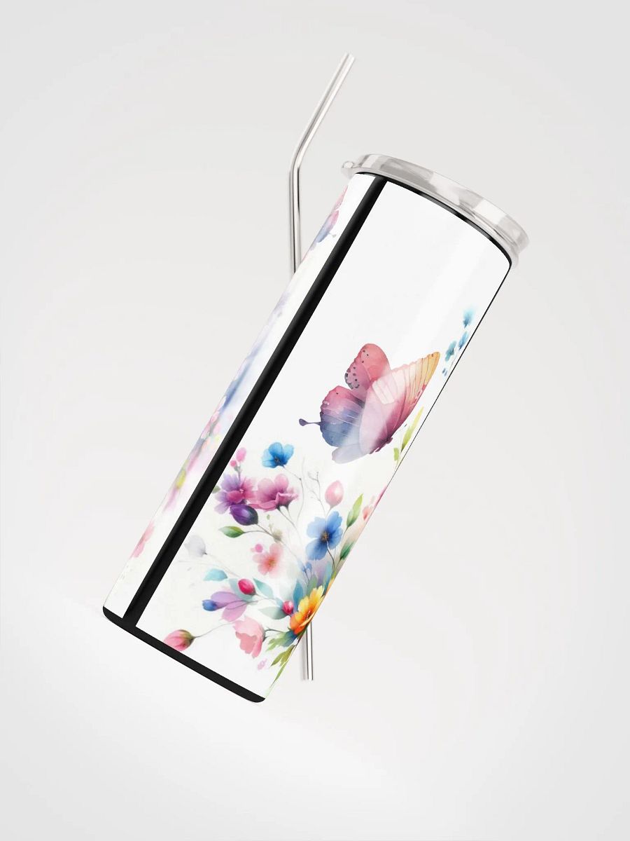 Fluttering Blossoms Tumbler: Sip into Springtime Splendor! product image (4)