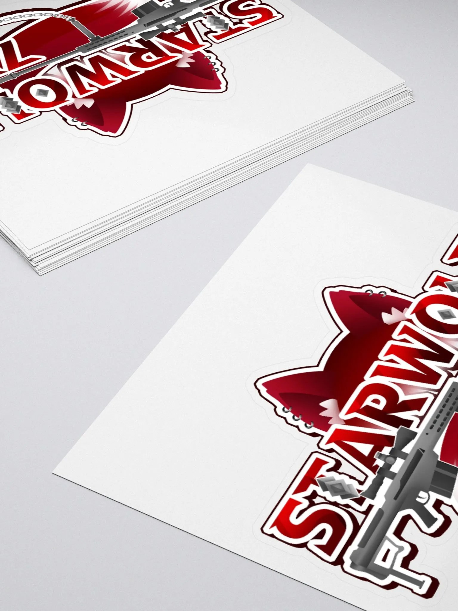 StarWolf759 logo kiss cut sticker product image (4)
