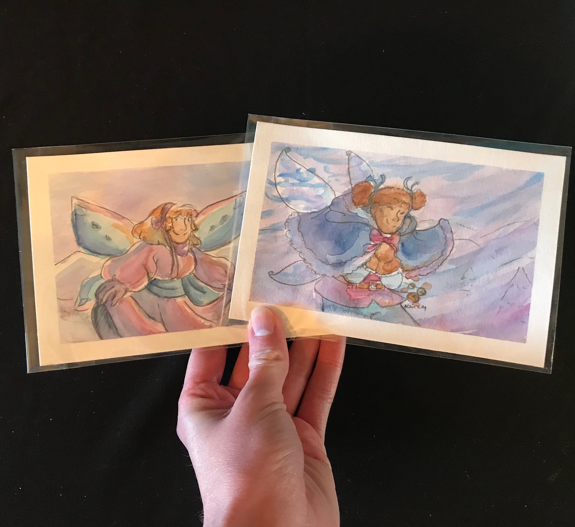 Winter Fairies Original Watercolors product image (4)