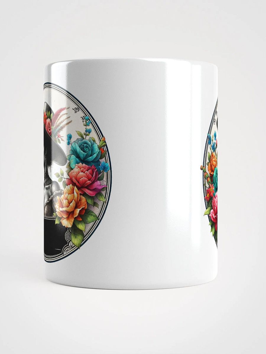 Floral Elegance White Glossy Mug product image (3)
