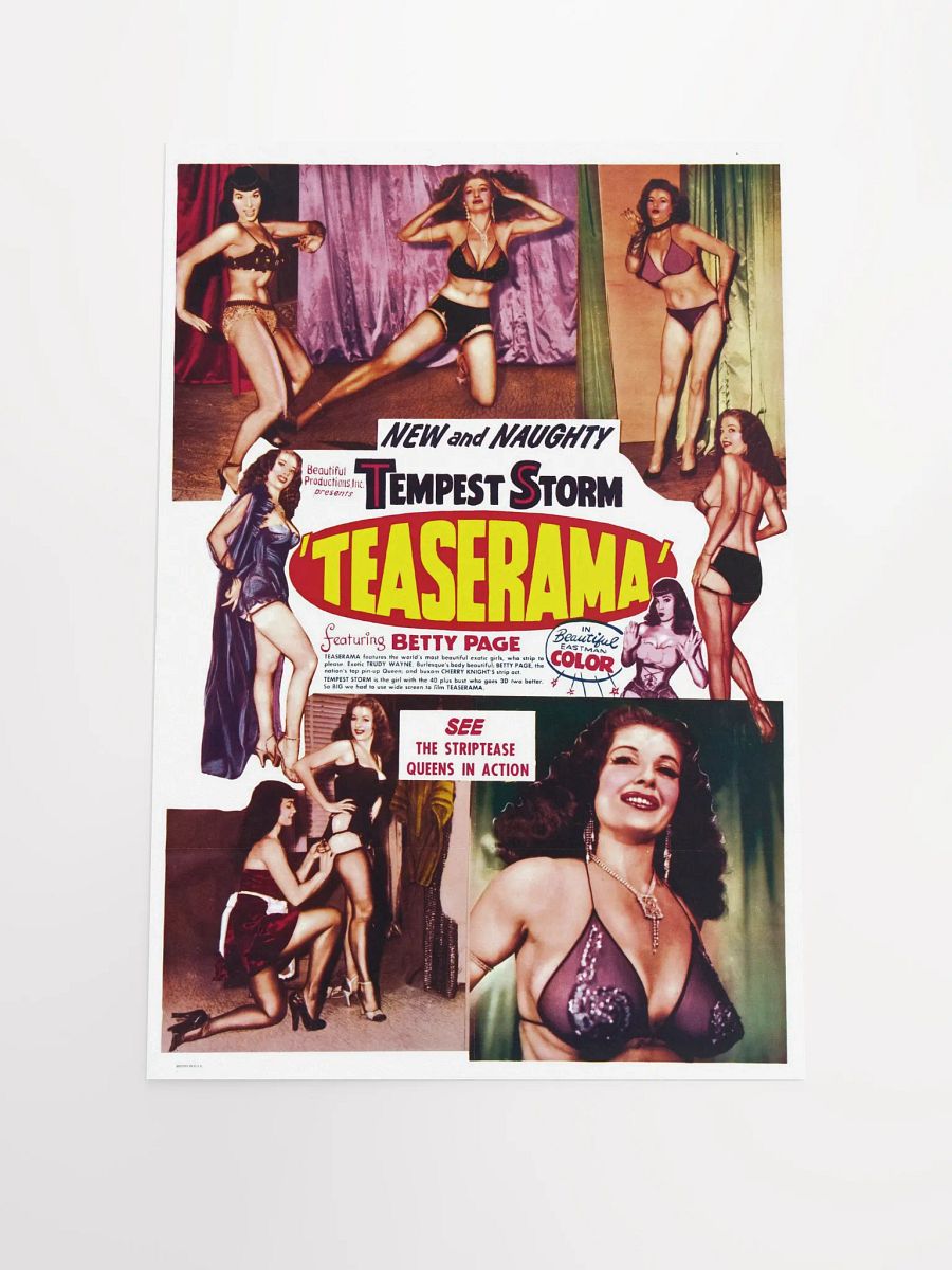 "Teaserama" Vintage Poster Print product image (1)