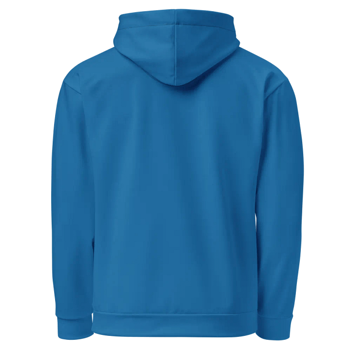 Plain Atlantic Blue True Summer Unisex Recycled Polyester Heavyweight Premium Hoodie by Treasure Pie product image (2)